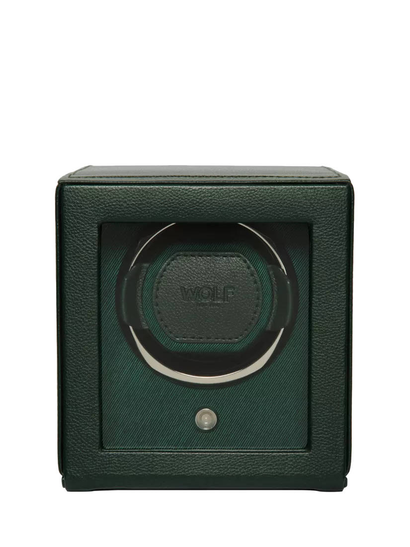 WOLF Cub Vegan Leather 1 Module Watch Winder With Cover