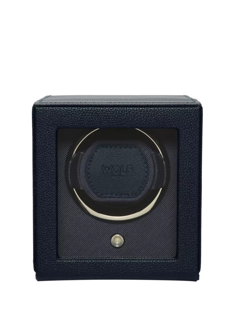 WOLF Cub Vegan Leather 1 Module Watch Winder With Cover