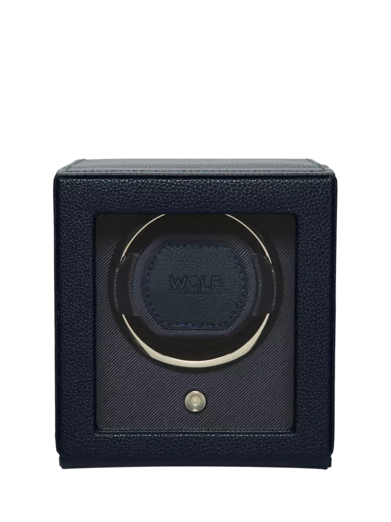 WOLF Cub Vegan Leather 1 Module Watch Winder With Cover