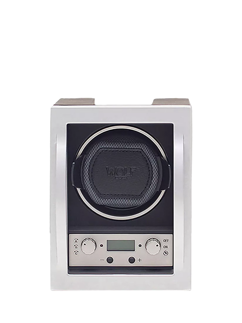 WOLF single module watch winder chrome (British brand)