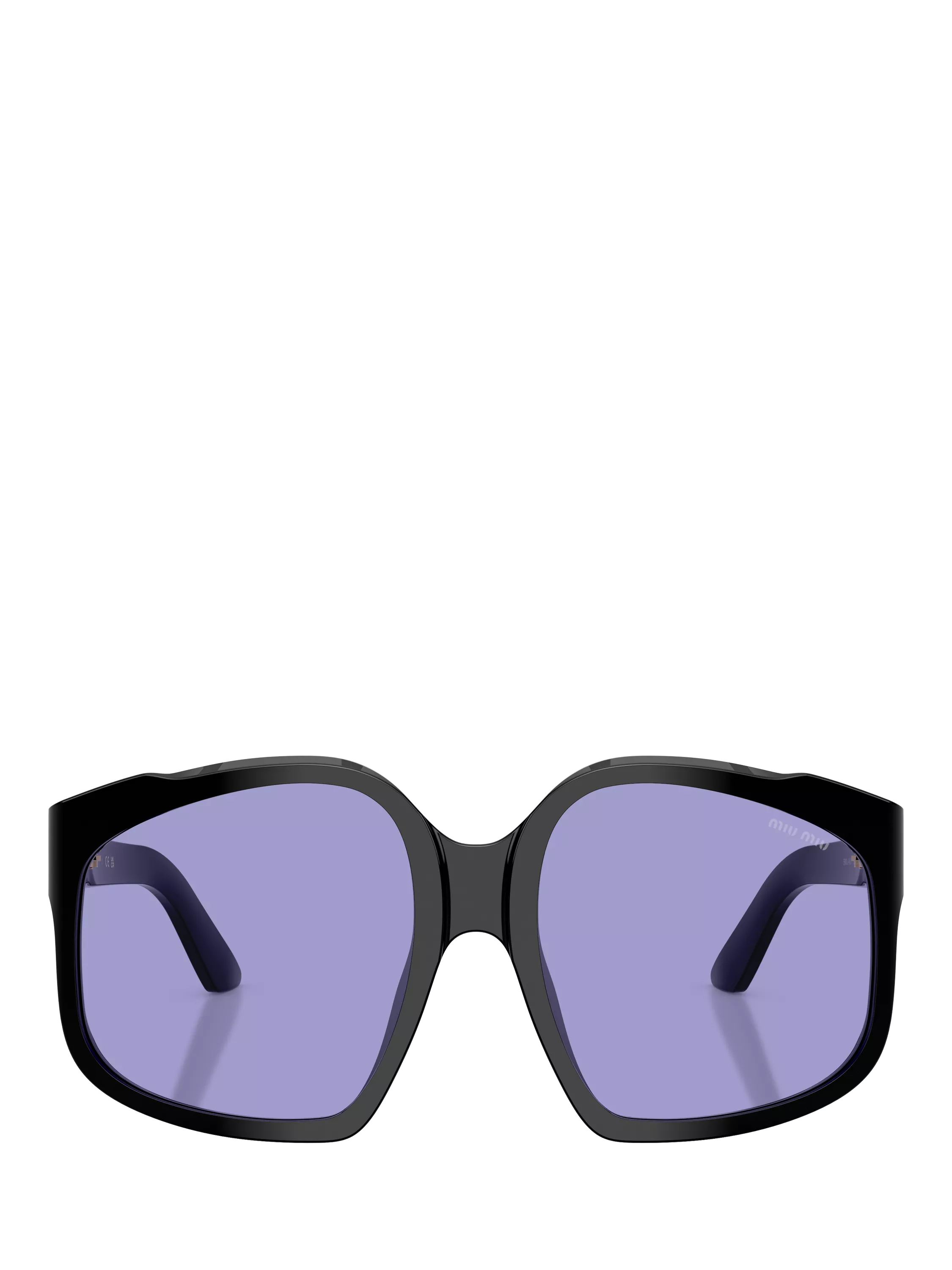 Miu Miu women's irregular sunglasses black/violet, UK version