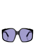 Miu Miu women's irregular sunglasses black/violet, UK version