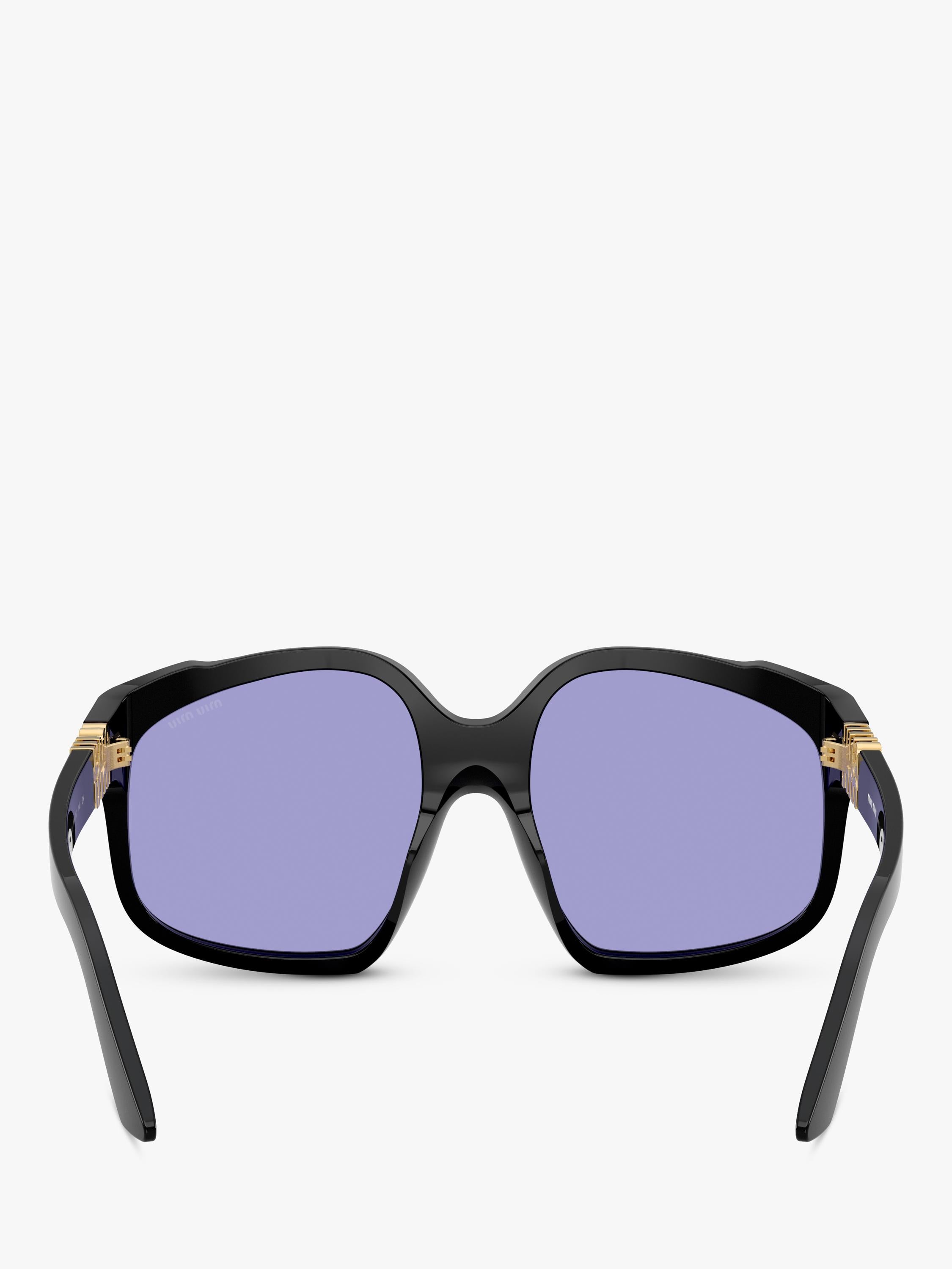 Miu Miu women's irregular sunglasses black/violet, UK version