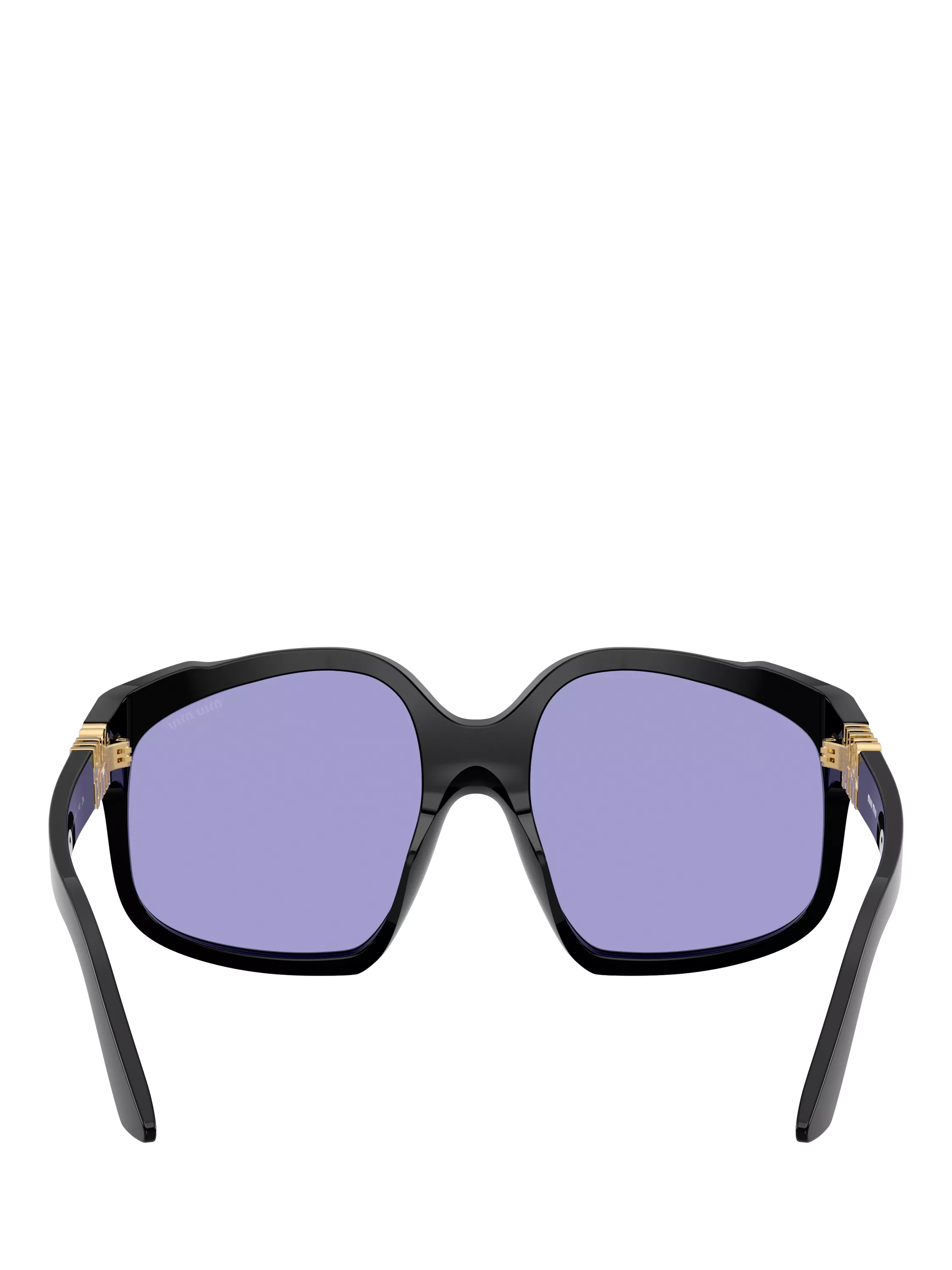 Miu Miu women's irregular sunglasses black/violet, UK version