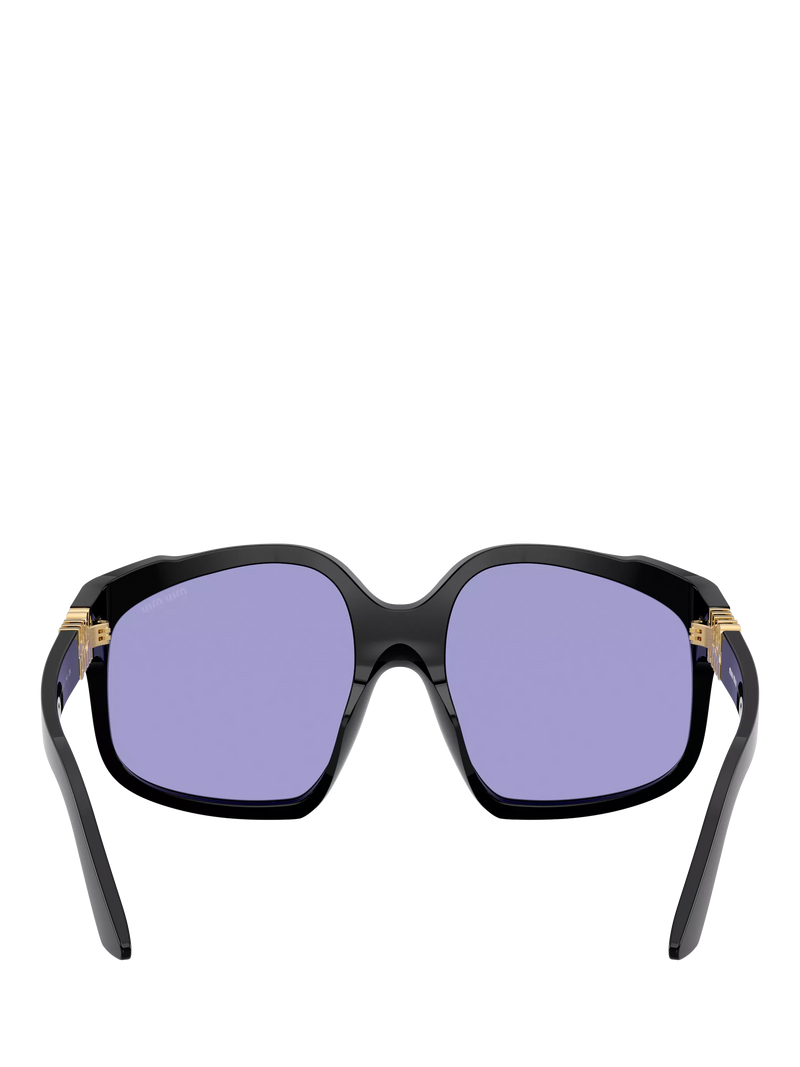 Miu Miu women's irregular sunglasses black/violet, UK version