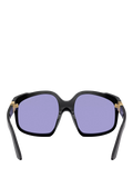 Miu Miu women's irregular sunglasses black/violet, UK version