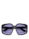 Miu Miu women's irregular sunglasses black/violet, UK version
