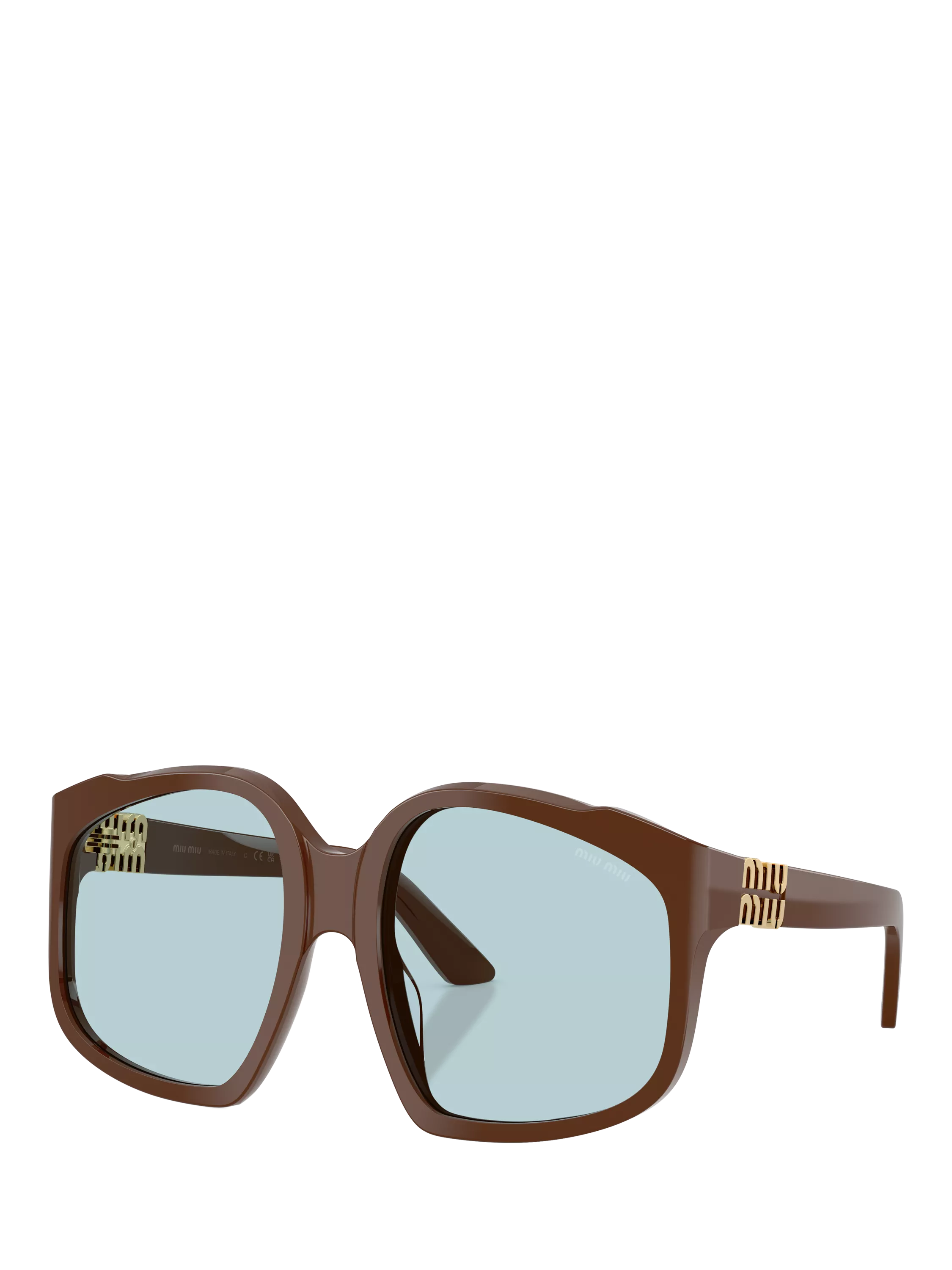 Miu Miu A07S24 square sunglasses brown - UK version