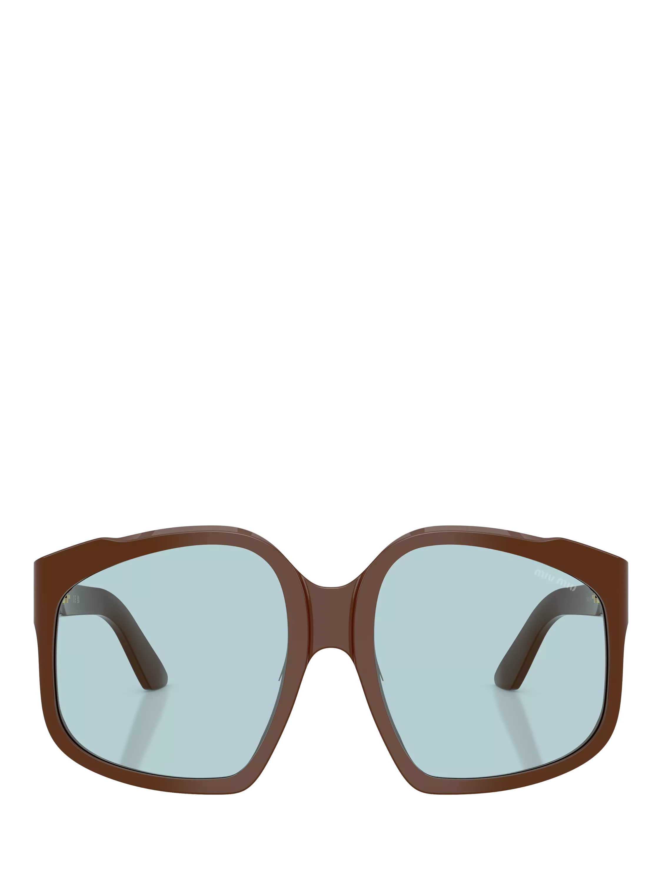 Miu Miu A07S24 square sunglasses brown - UK version