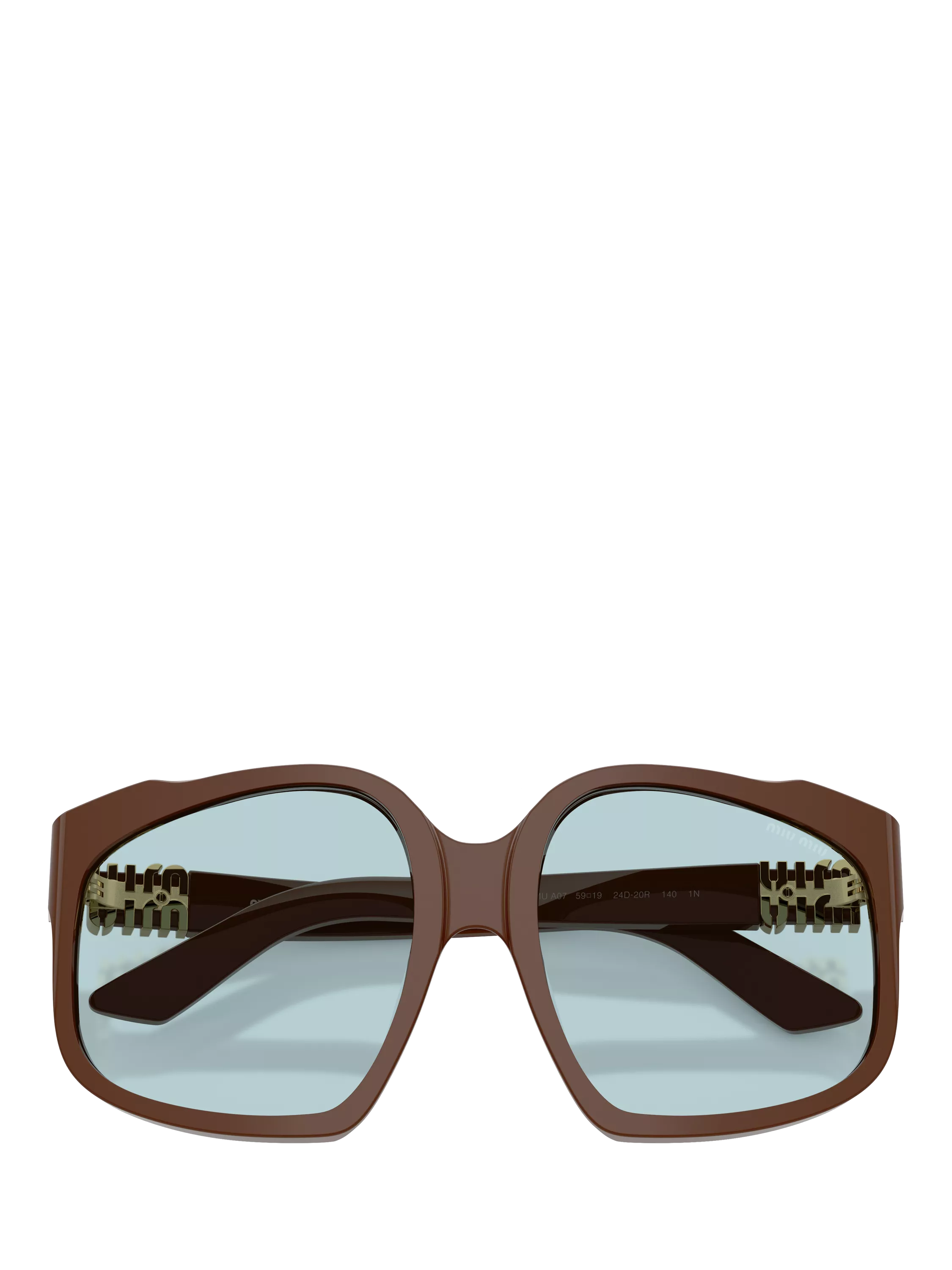 Miu Miu A07S24 square sunglasses brown - UK version