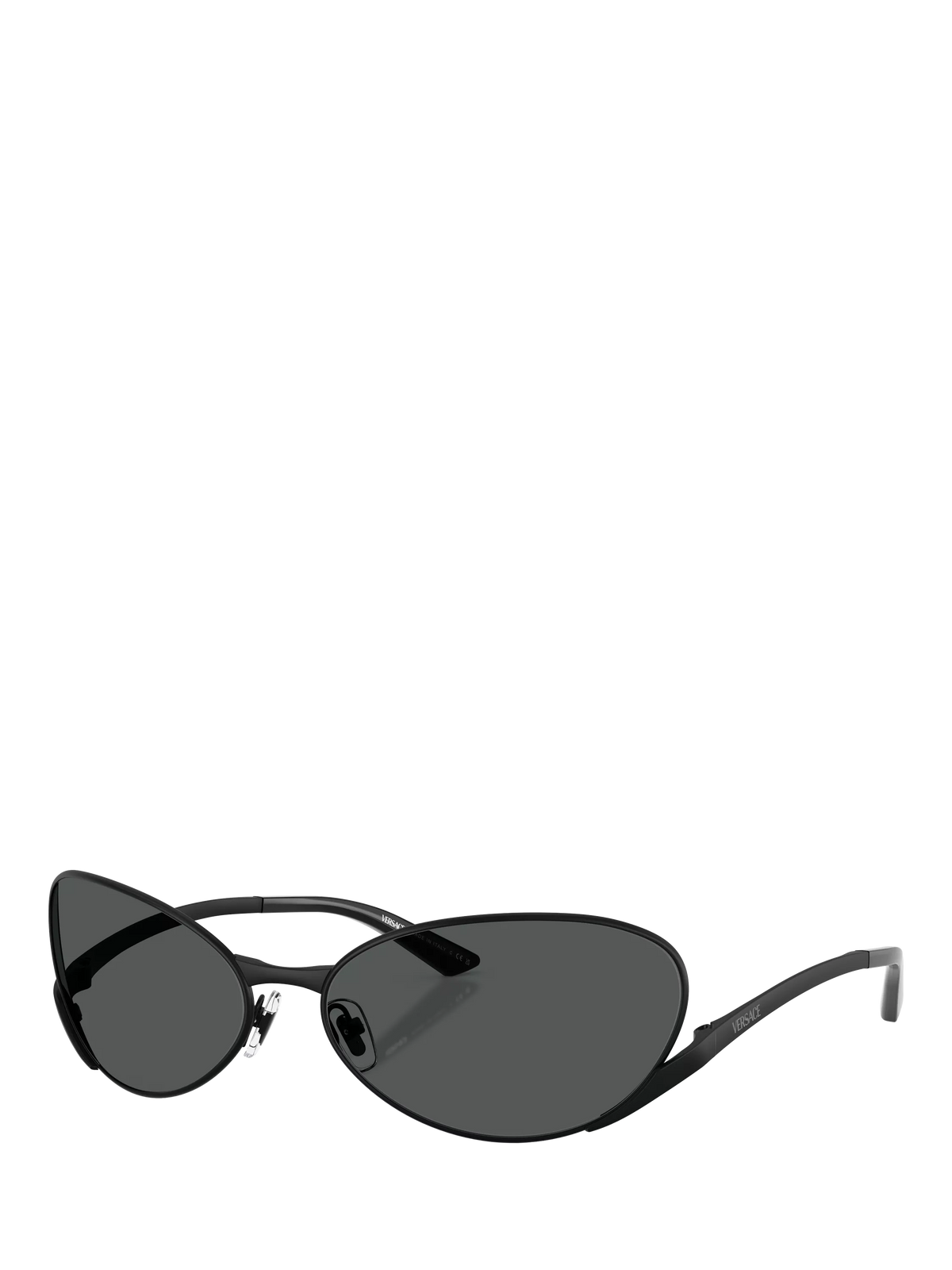 Versace oval sunglasses 64mm black metal frame - British product