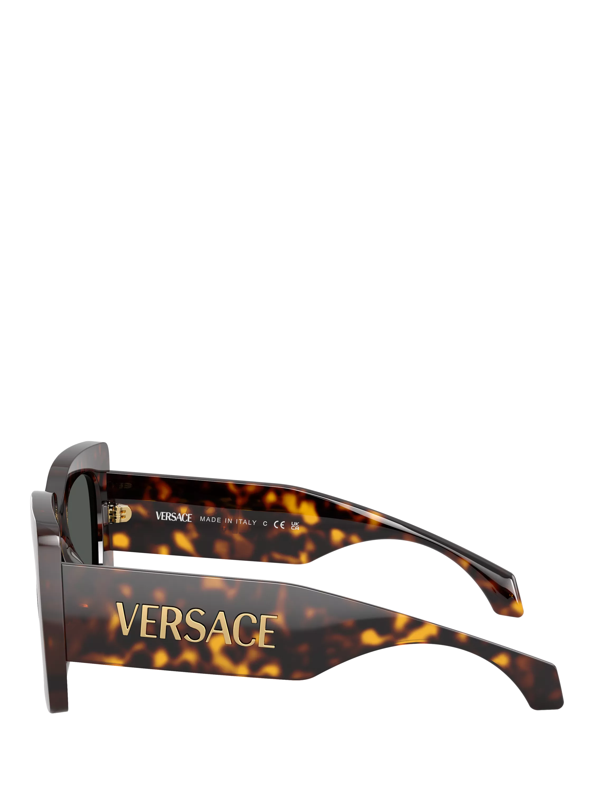 Versace square sunglasses tortoise grey 54mm, UK version