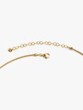 Monica Vinader green onyx snake chain necklace gold vermeil, UK version
