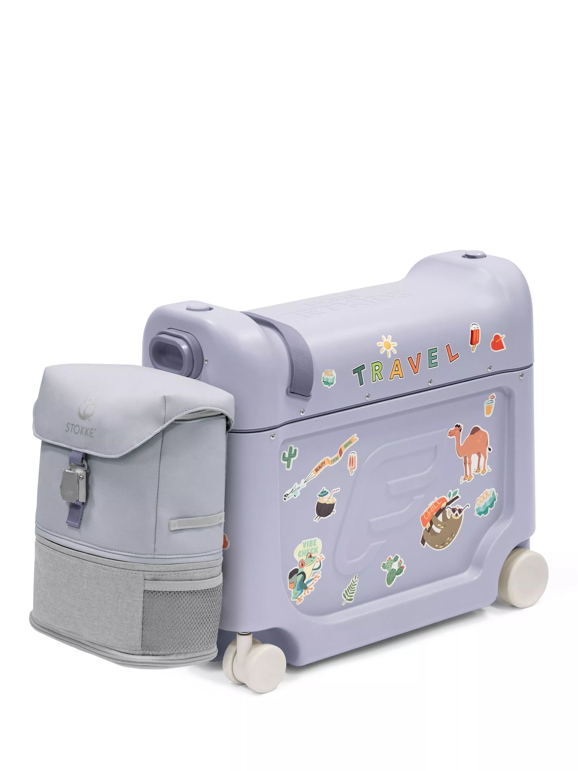 Stokke Jetkids BedBox and BackPack Travel Bundle, Arctic Blue