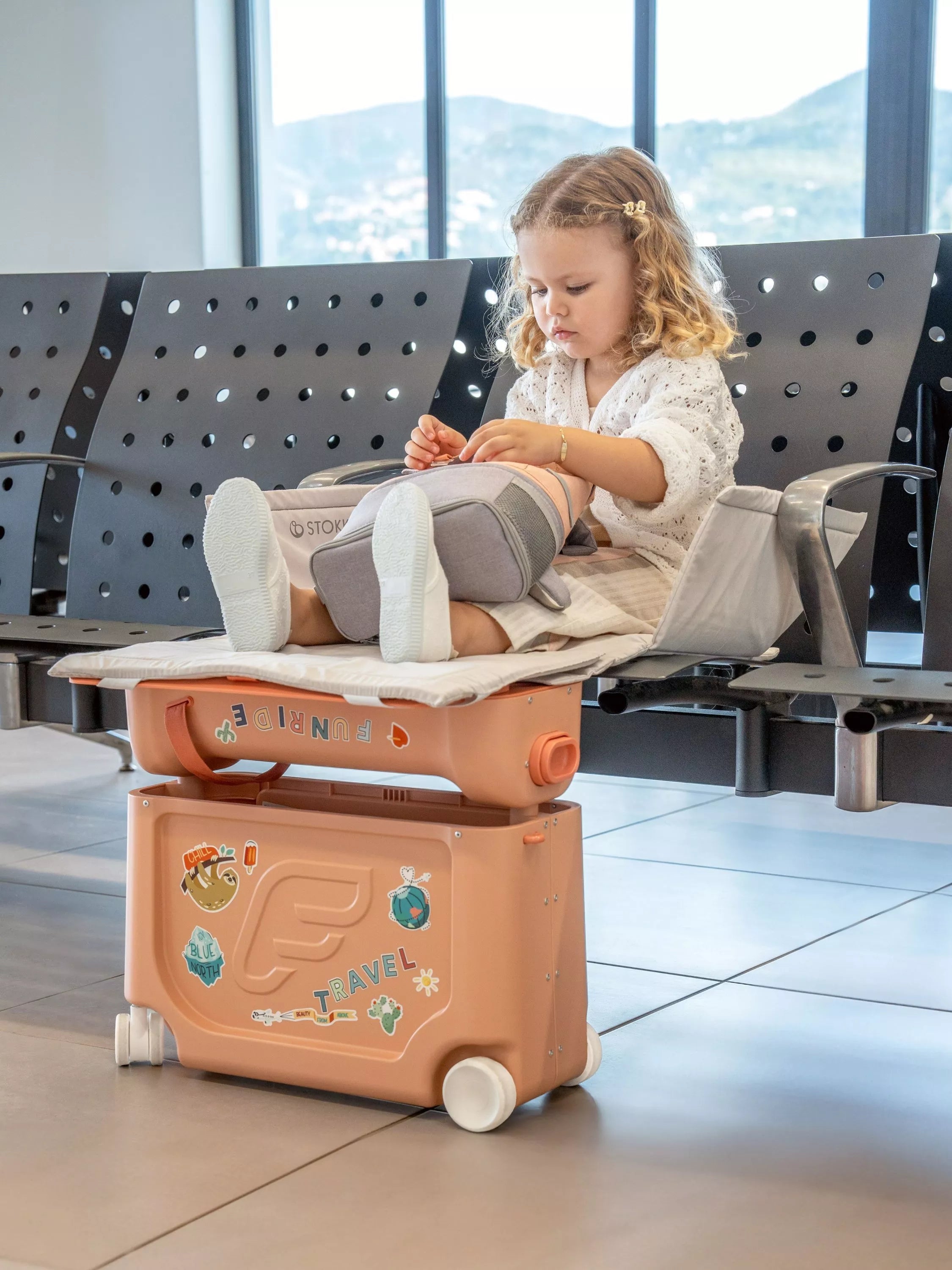 Stokke Jetkids BedBox ride-on suitcase - British product