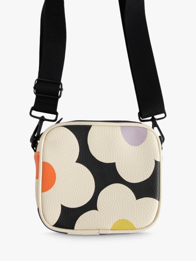 Caroline Gardner flower camera bag in charcoal, UK version
