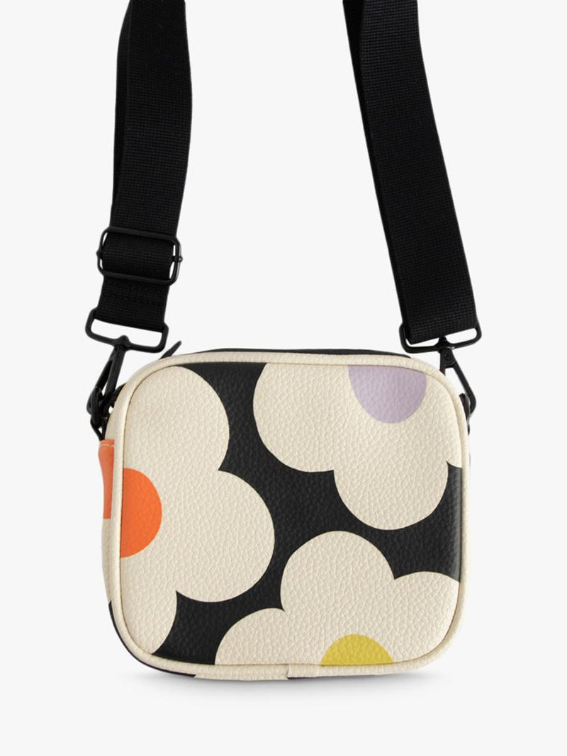 Caroline Gardner flower camera bag in charcoal, UK version