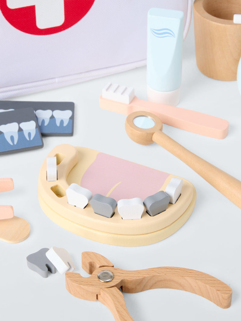 John Lewis Wooden Dentist Kit, imported from the UK