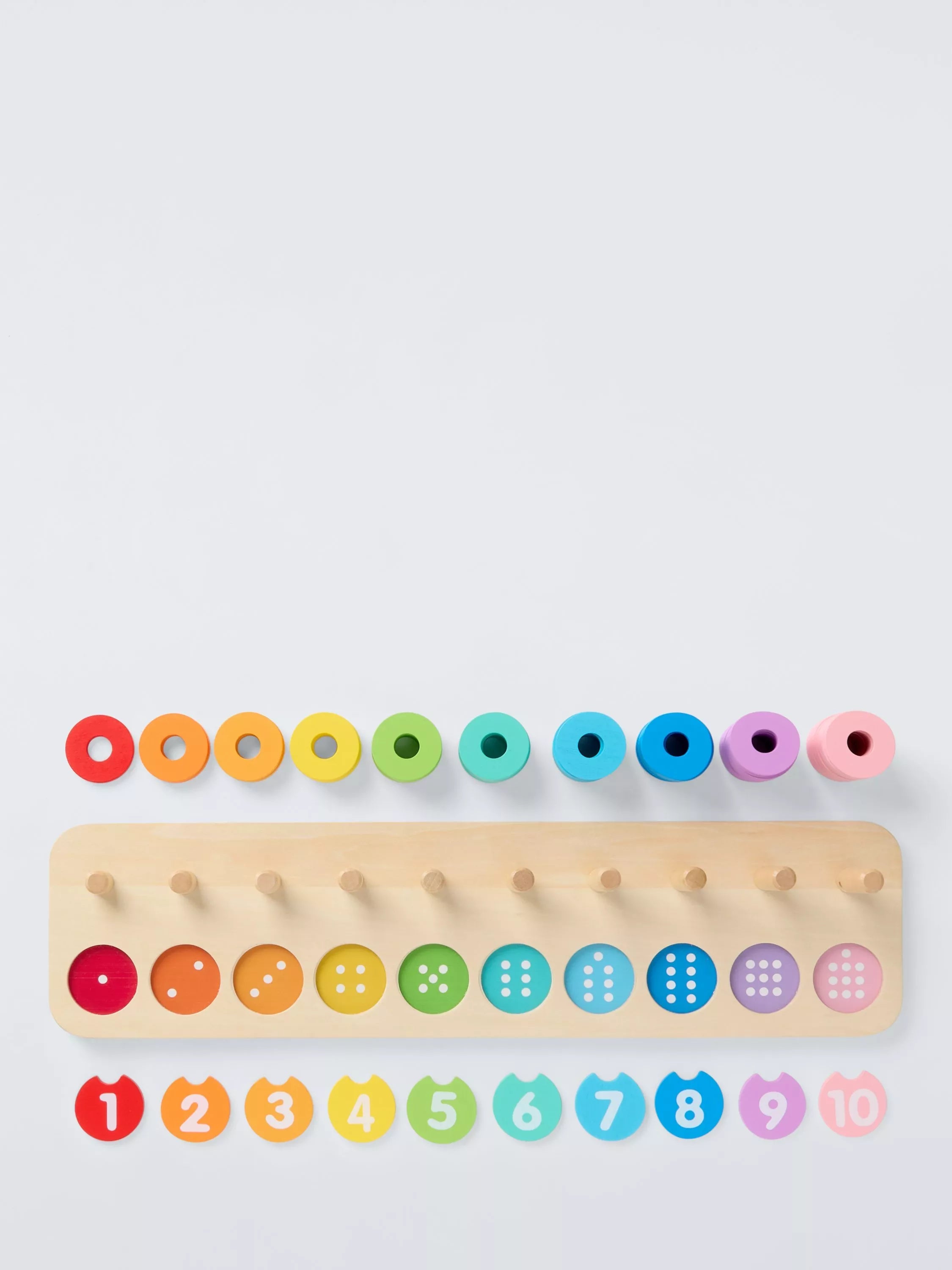 John Lewis Wooden Counting Stackers toy (British brand)