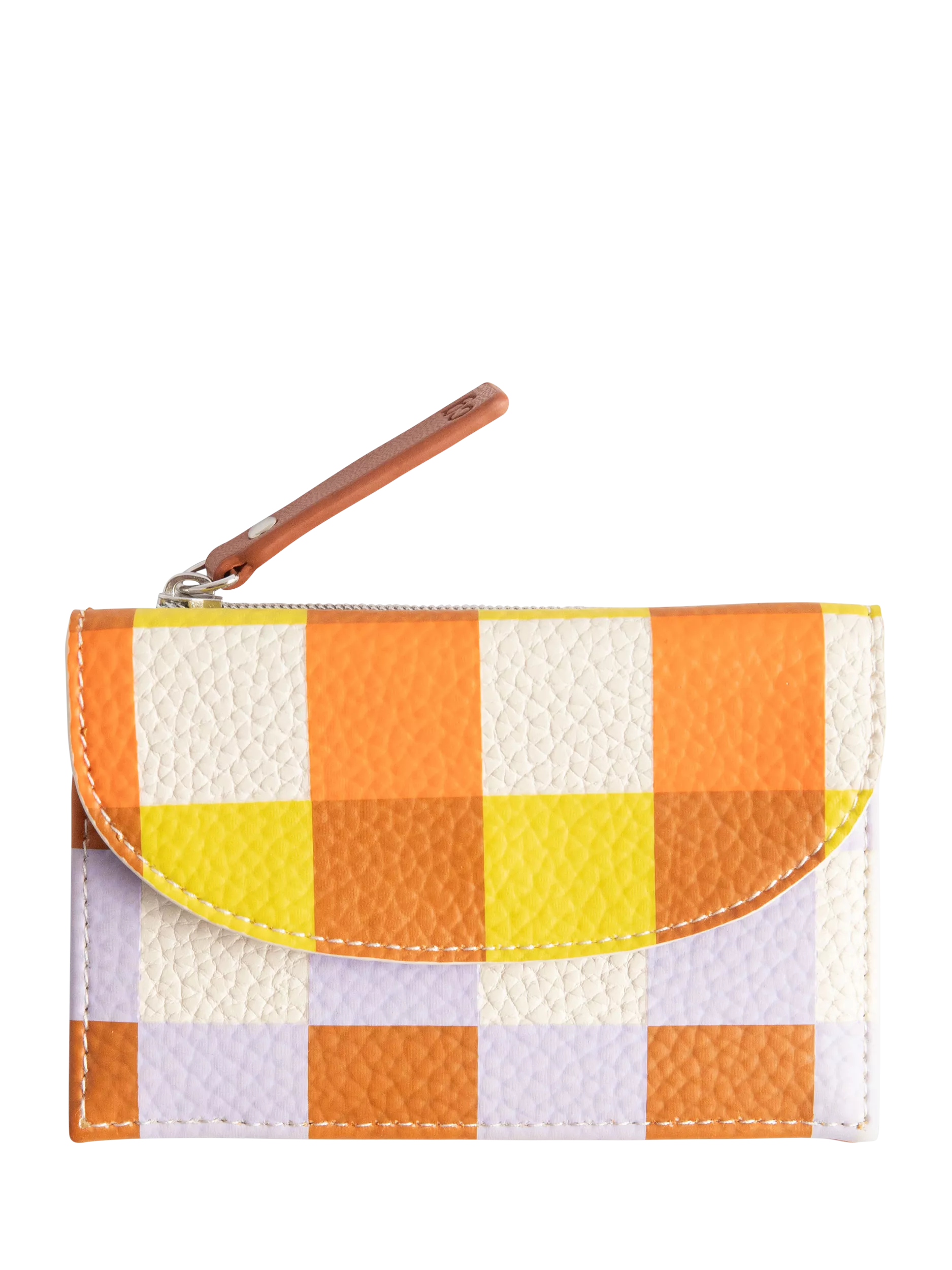 Caroline Gardner multi check coin purse, small card holder - British product