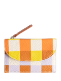 Caroline Gardner multi check coin purse, small card holder - British product