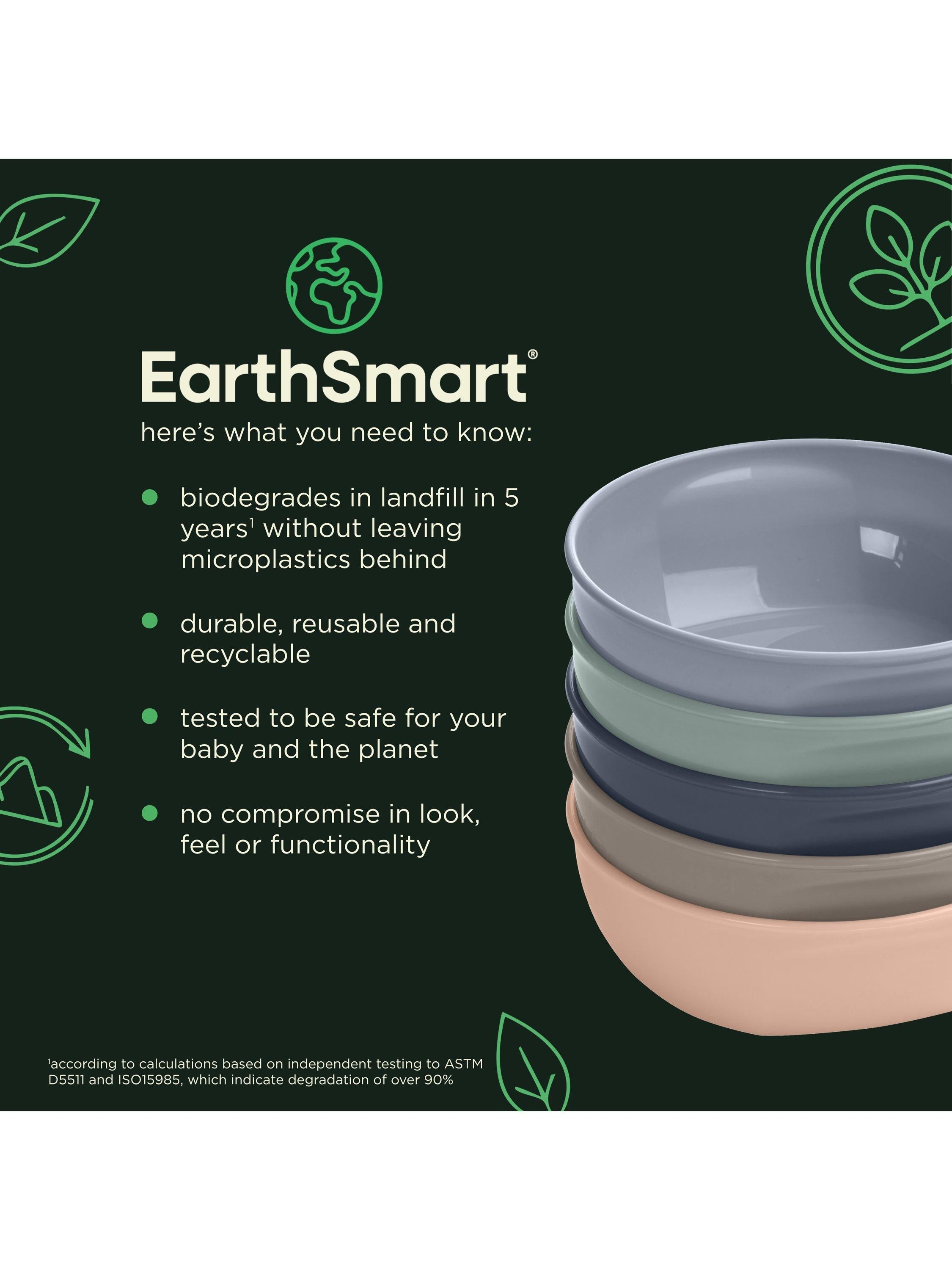 Vital Baby Nourish Perfectly Simple Bowls, Pack of 5, Multi