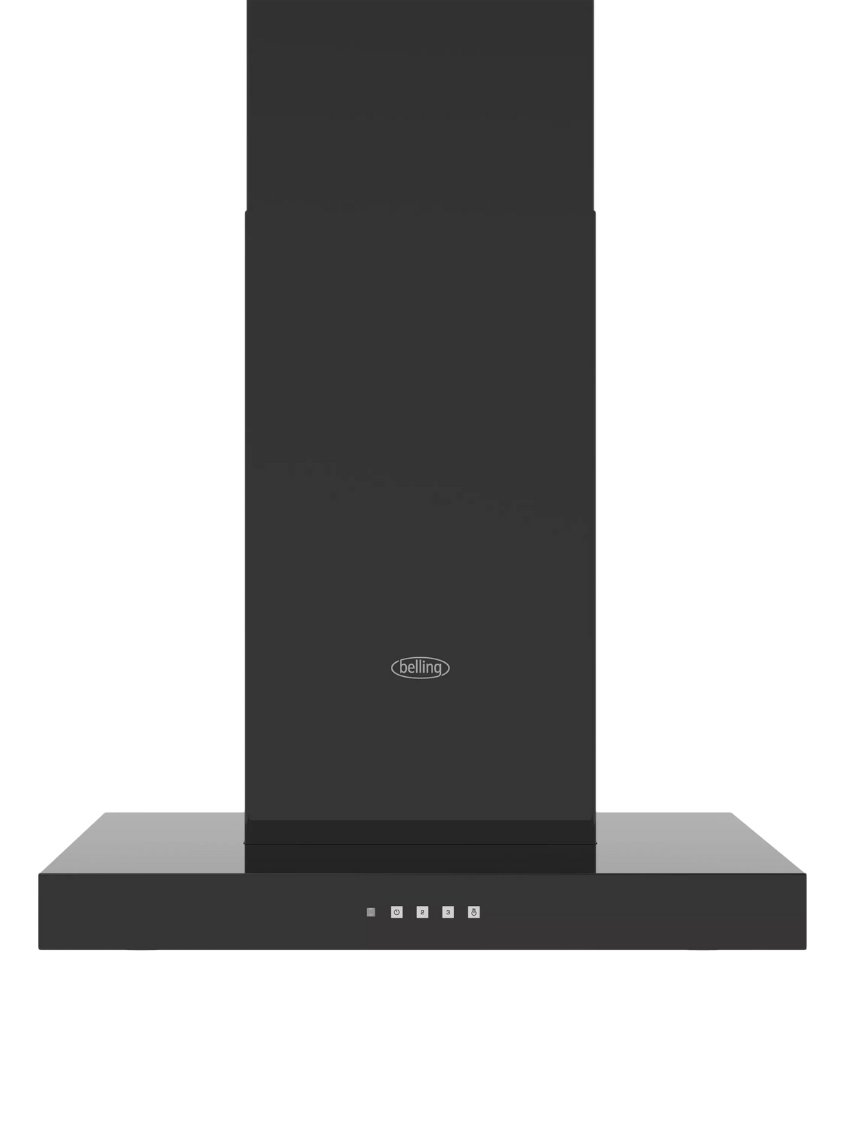 Belling T shaped chimney hood Black 790x598x450mm (British brand)
