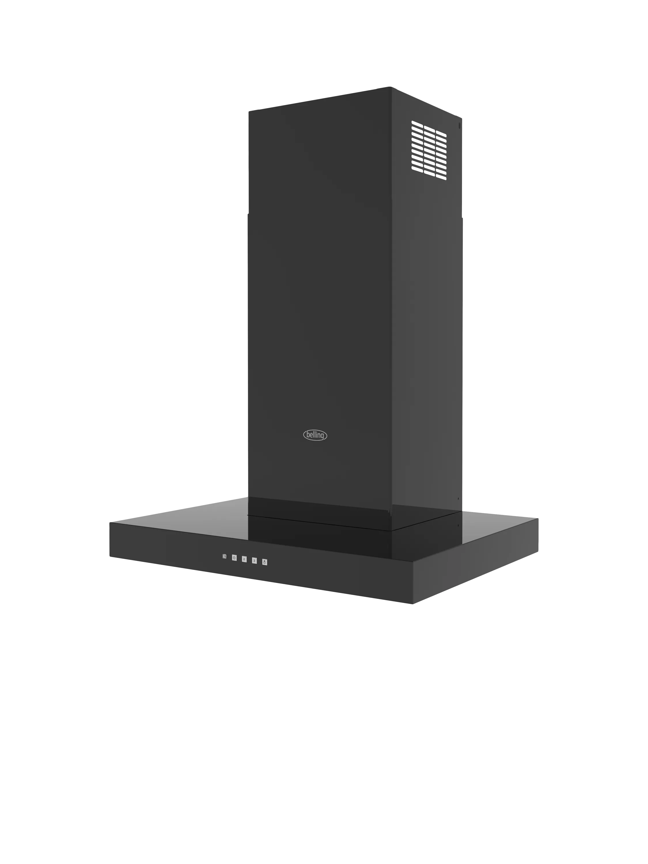 Belling T shaped chimney hood Black 790x598x450mm (British brand)