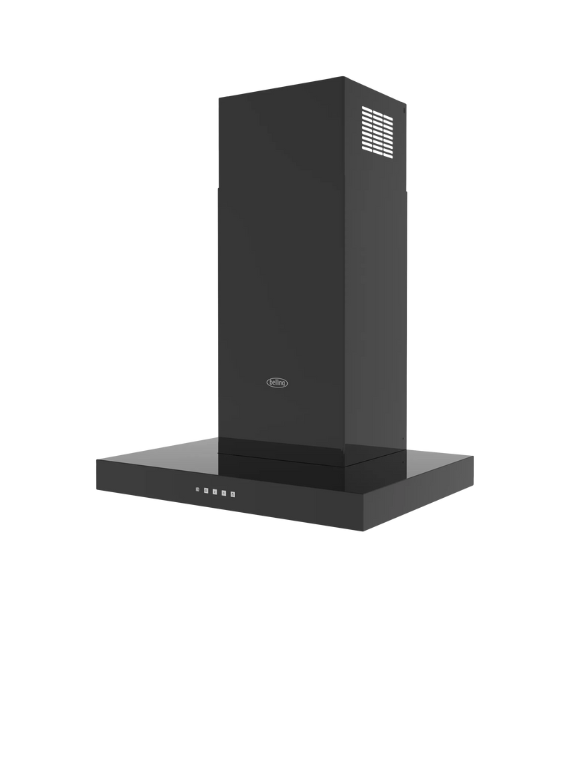 Belling T shaped chimney hood Black 790x598x450mm (British brand)