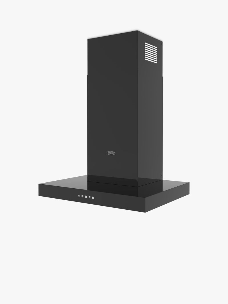 Belling T shaped chimney hood Black 790x598x450mm (British brand)