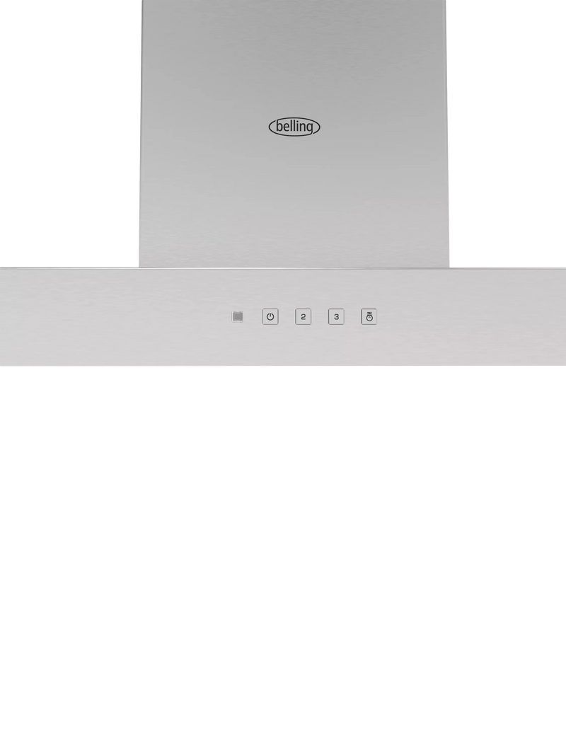 Belling stainless steel chimney cooker hood, imported from the UK