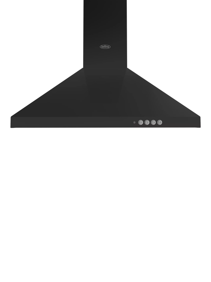Belling black chimney cooker hood 660mm height - British product