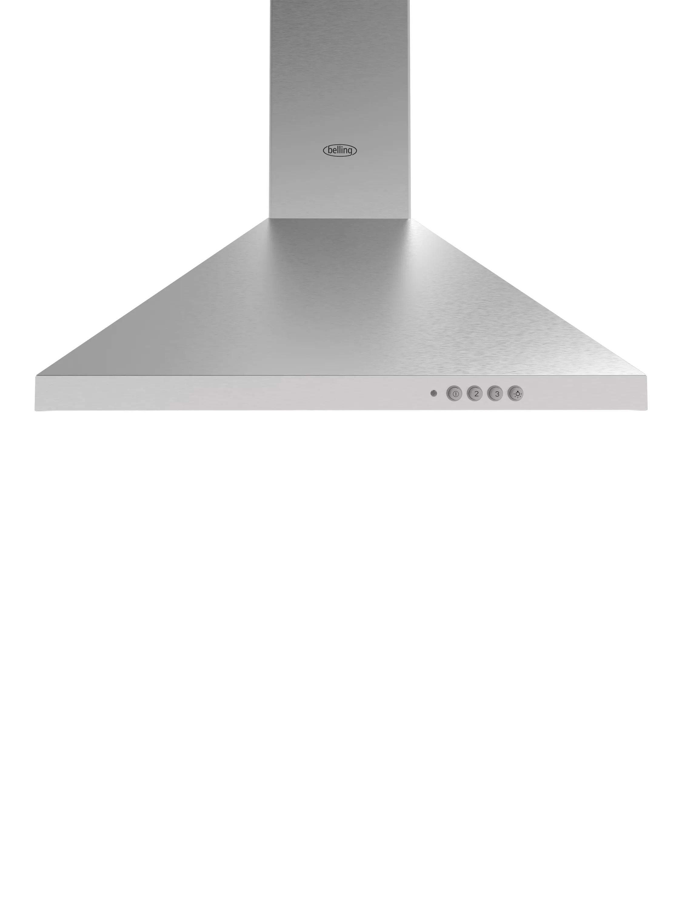 Belling chimney cooker hood stainless steel, imported from the UK