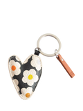 Caroline Gardner Flower Heart Keyring, Multi