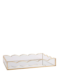 Caroline Gardner glass scallop tray gold - British product