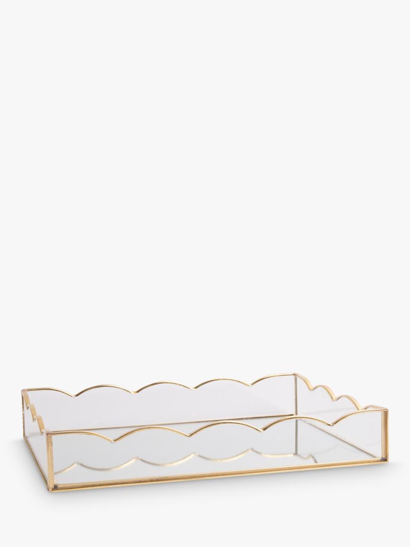 Caroline Gardner glass scallop tray gold - British product