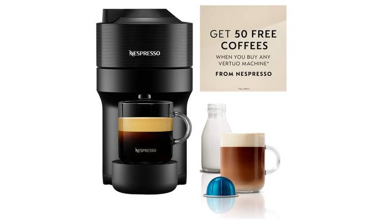 Nespresso Vertuo Pop Pod Coffee Machine by Magimix - Black GOODS Argos