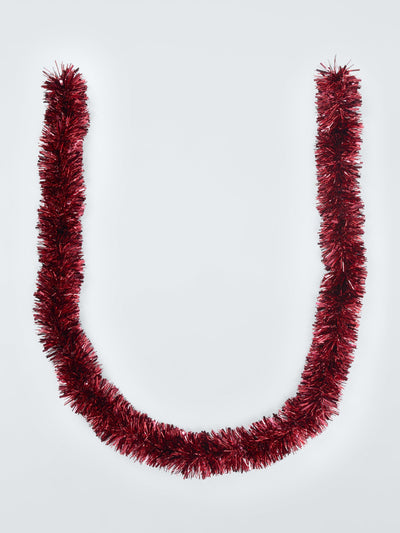 John Lewis Grobes burgunderrotes Weihnachts-Lametta, festliche Dekoration - Online bei McGrocer kaufen