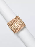John Lewis seagrass napkin rings natural set of 4 (British brand)