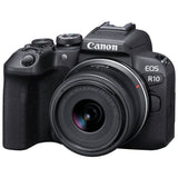 Canon EOS R10 mirrorless camera with 18-45mm IS STM lens - British product