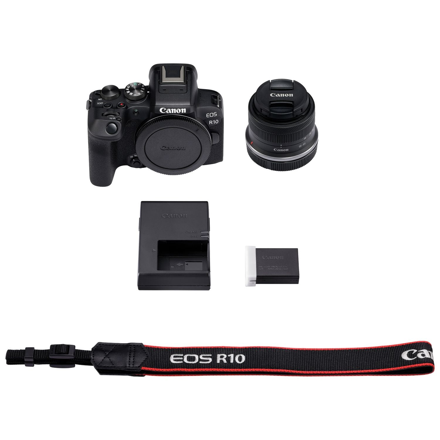 Canon EOS R10 mirrorless camera with 18-45mm IS STM lens - British product