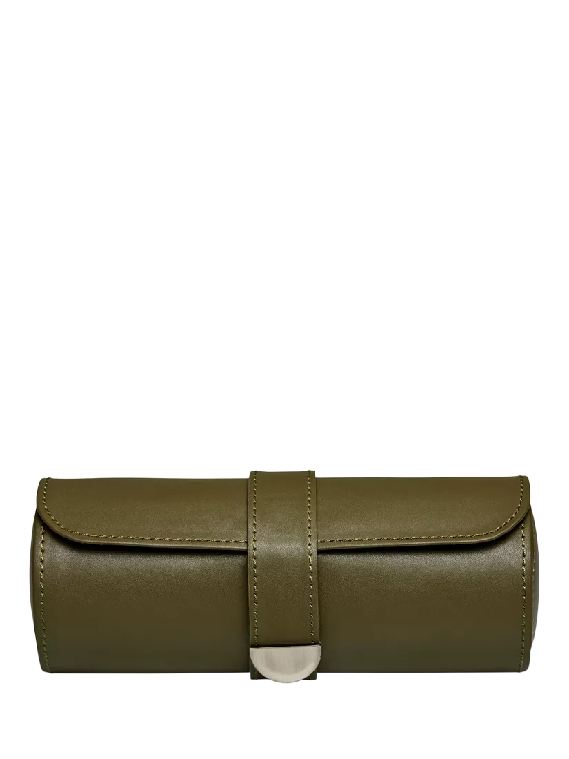 Wolf Earth Vegan Leather Triple Watch Roll