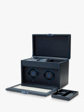 WOLF Earth vegan apple leather 2 module watch winder (British brand)