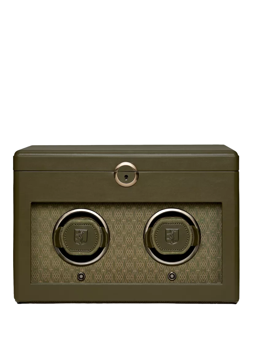 WOLF Earth Vegan Apple Leather 2 Module Watch Winder