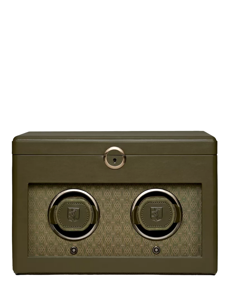 WOLF Earth Vegan Apple Leather 2 Module Watch Winder