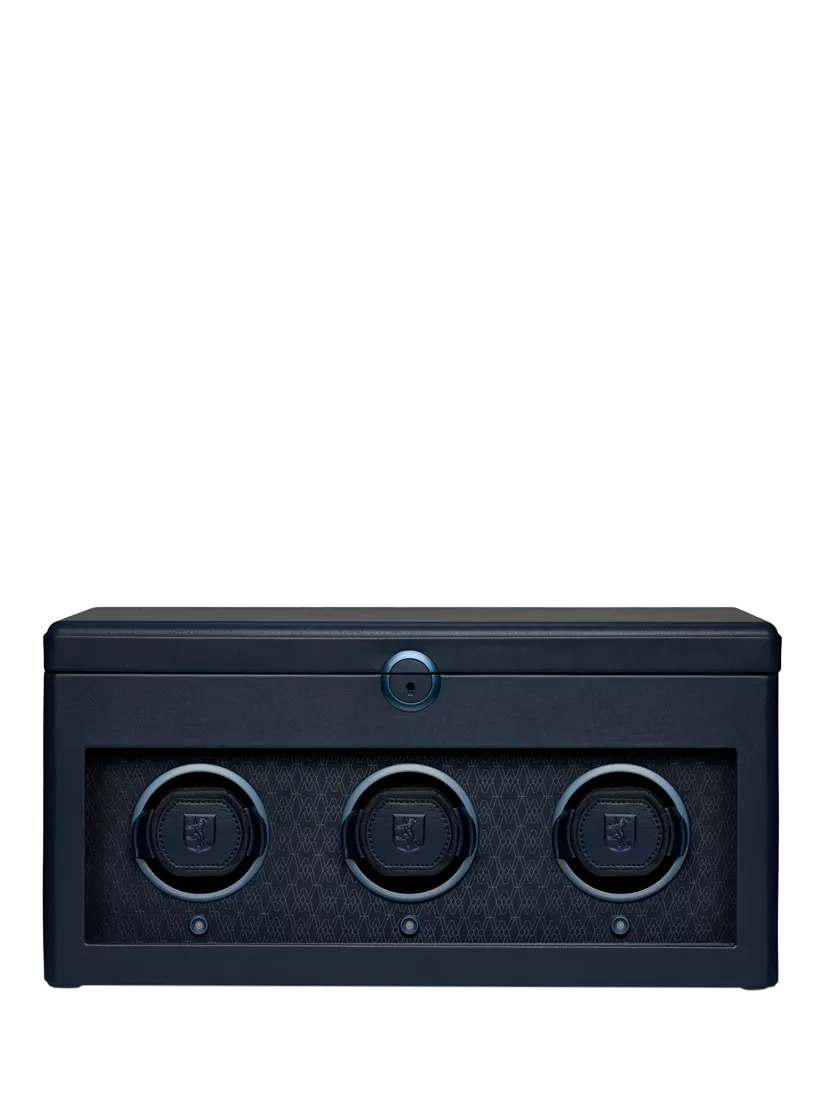 WOLF vegan apple leather 3 module watch winder - British product