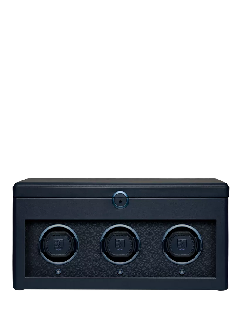 WOLF vegan apple leather 3 module watch winder - British product