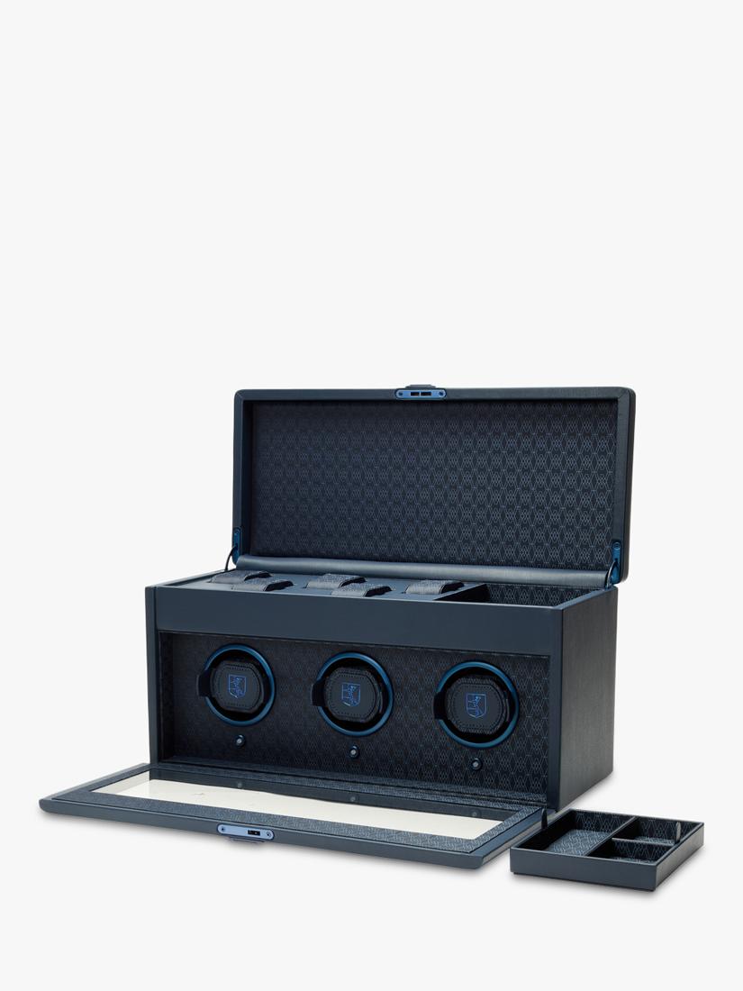 WOLF vegan apple leather 3 module watch winder - British product