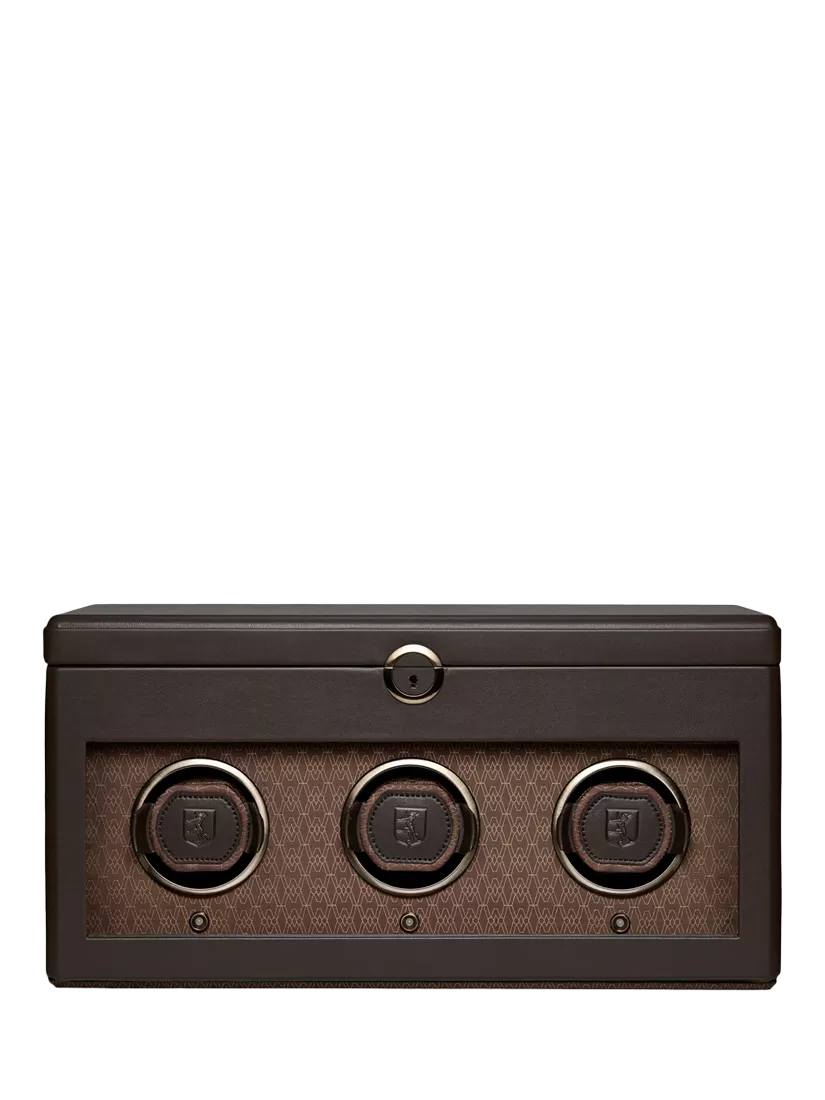 WOLF Earth Vegan Apple Leather 3 Module Watch Winder