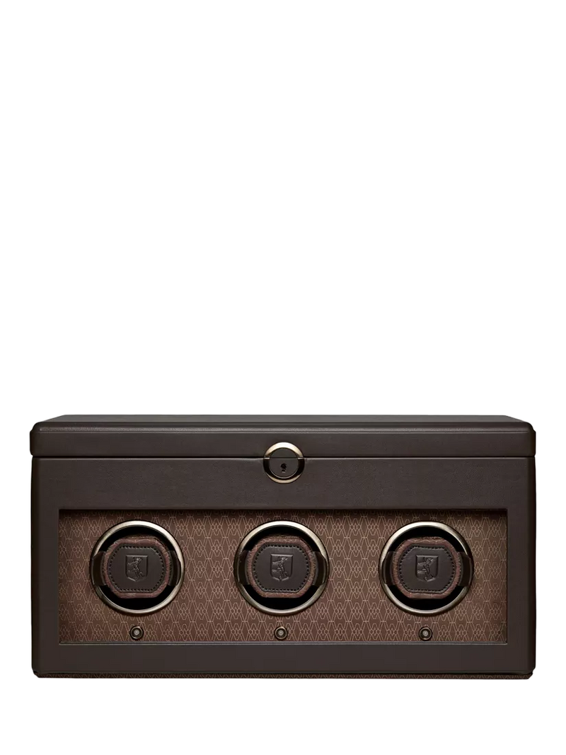 WOLF Earth Vegan Apple Leather 3 Module Watch Winder